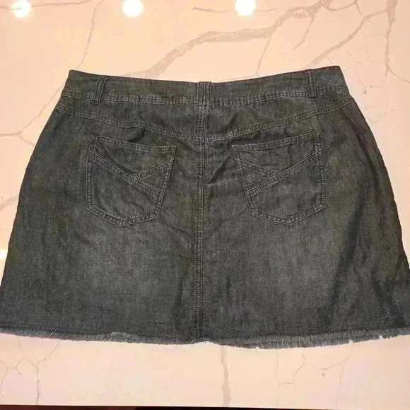 Lane Bryant Womens Plus Denim Skirt Built in Shorts Size 18 Blue - Picture 5 of 11